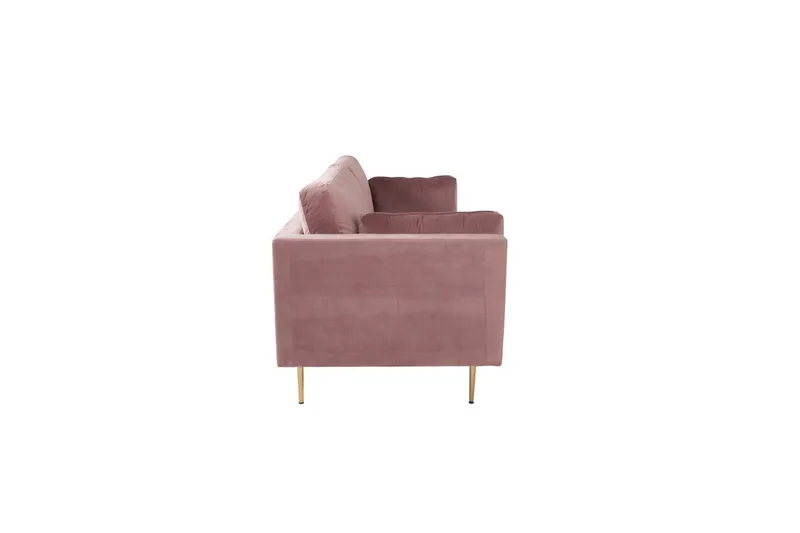 Sofa 3-personers Boom Rosa - Rosa - Møbler - Sofaer - Velour sofaer
