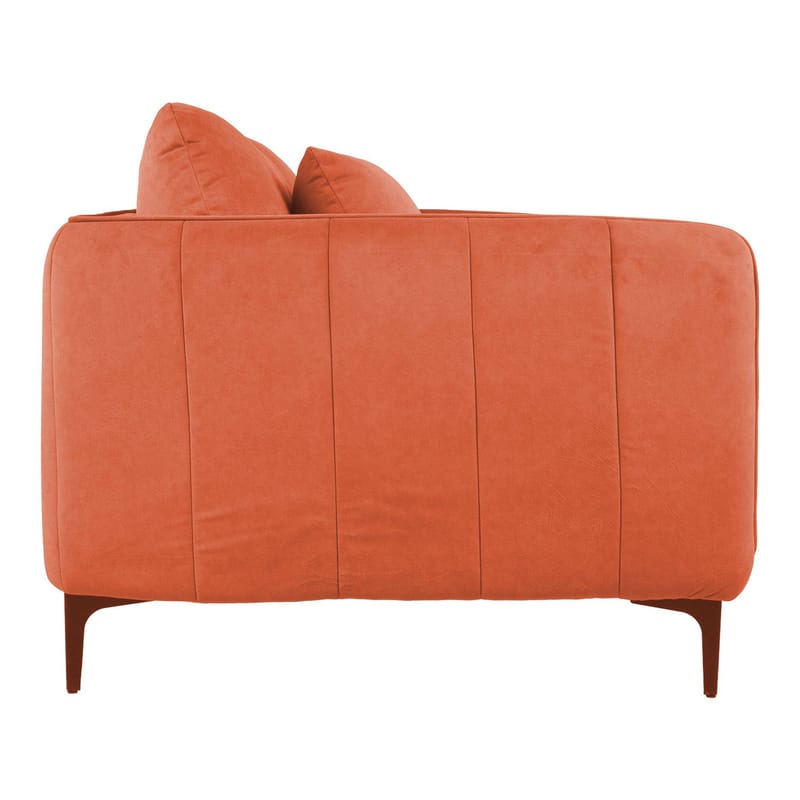 Sofa HOME4YOU Bianka 2-personers Oranž - orange - Møbler - Sofaer - Velour sofaer