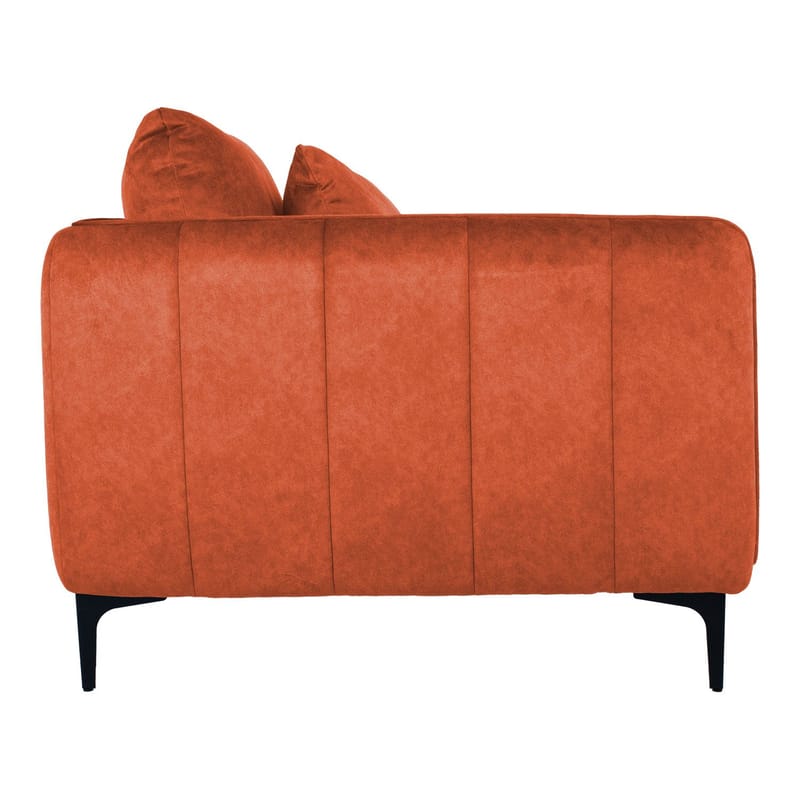 Sofa HOME4YOU Bianka 3-personers Oranž - orange - Møbler - Sofaer - Velour sofaer