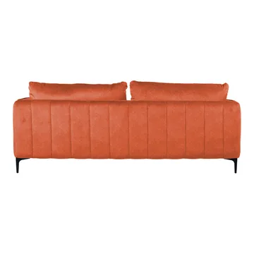 Sofa HOME4YOU Bianka 3-personers Oranž - orange - Møbler - Sofaer - Velour sofaer
