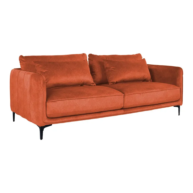 Sofa HOME4YOU Bianka 3-personers Oranž, orange