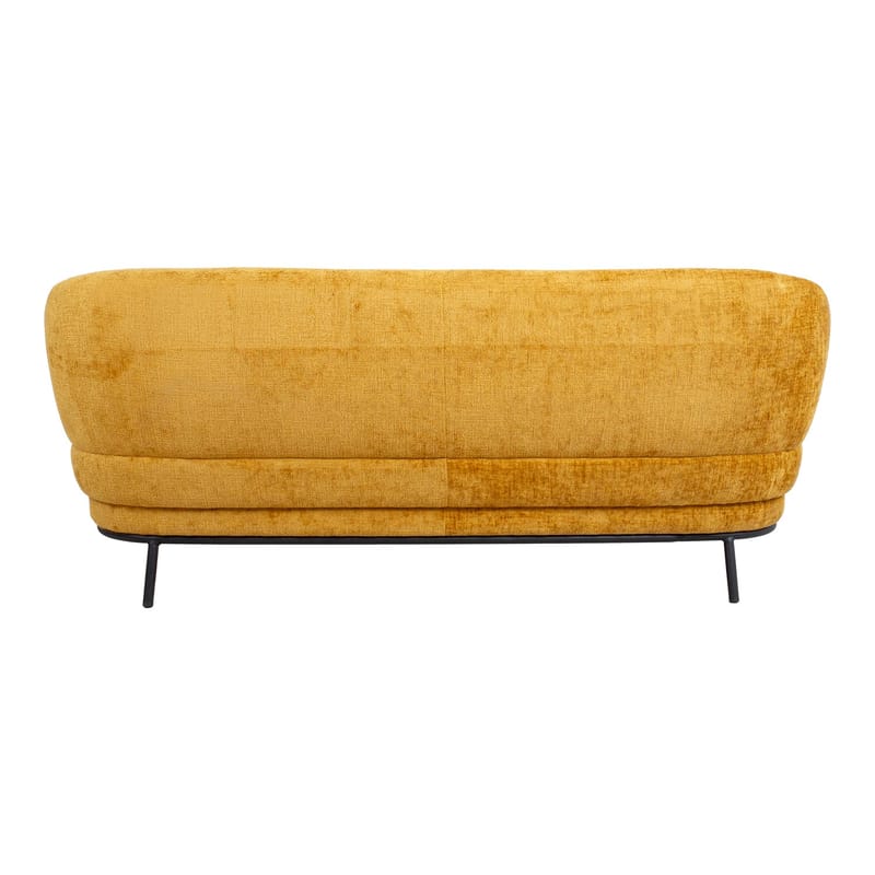 Sofa HOME4YOU Gemala 2,5-personers Gul - gul - Møbler - Sofaer - Velour sofaer