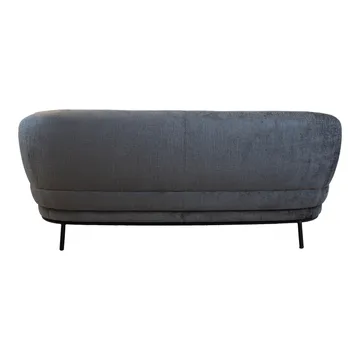 Sofa HOME4YOU Gemala 2,5-personers Mørkegrå - mørkegrå - Møbler - Sofaer - Velour sofaer