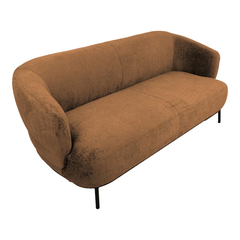 Sofa HOME4YOU Gemala 2,5-personers Orange - orange - Møbler - Sofaer - Velour sofaer