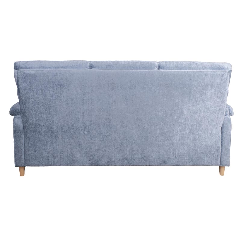 Sofa HOME4YOU Ingrid 3-personers Gråblå - gråblå - Møbler - Sofaer - Velour sofaer