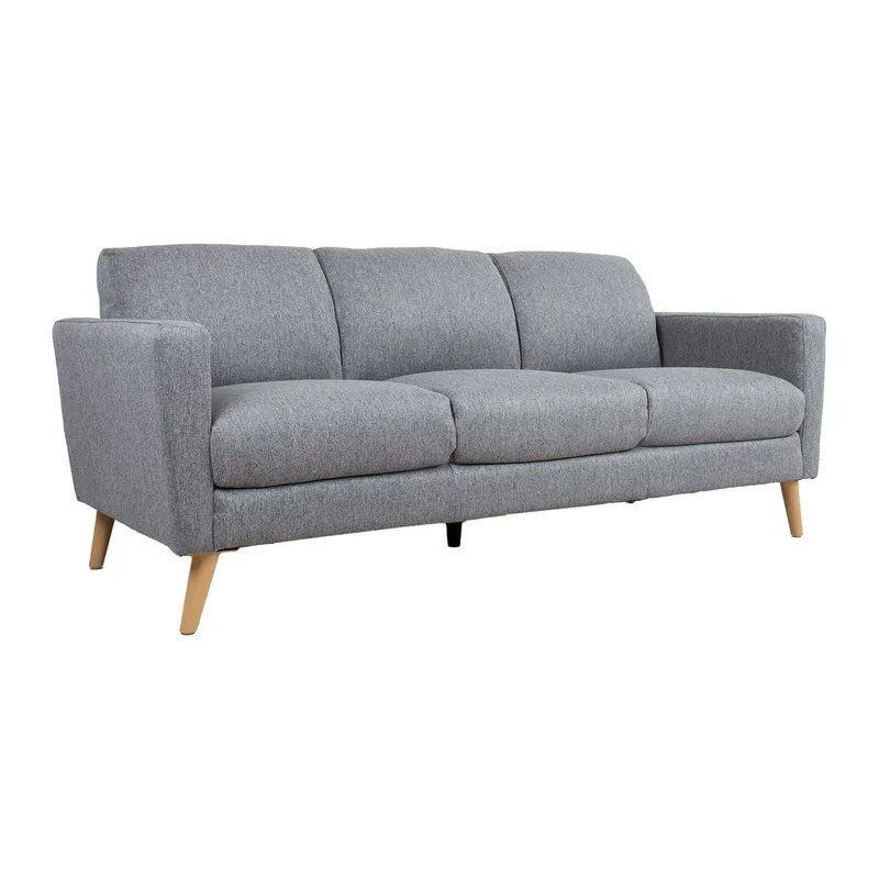 Sofa HOME4YOU Kaili 3-personers Grå, grå