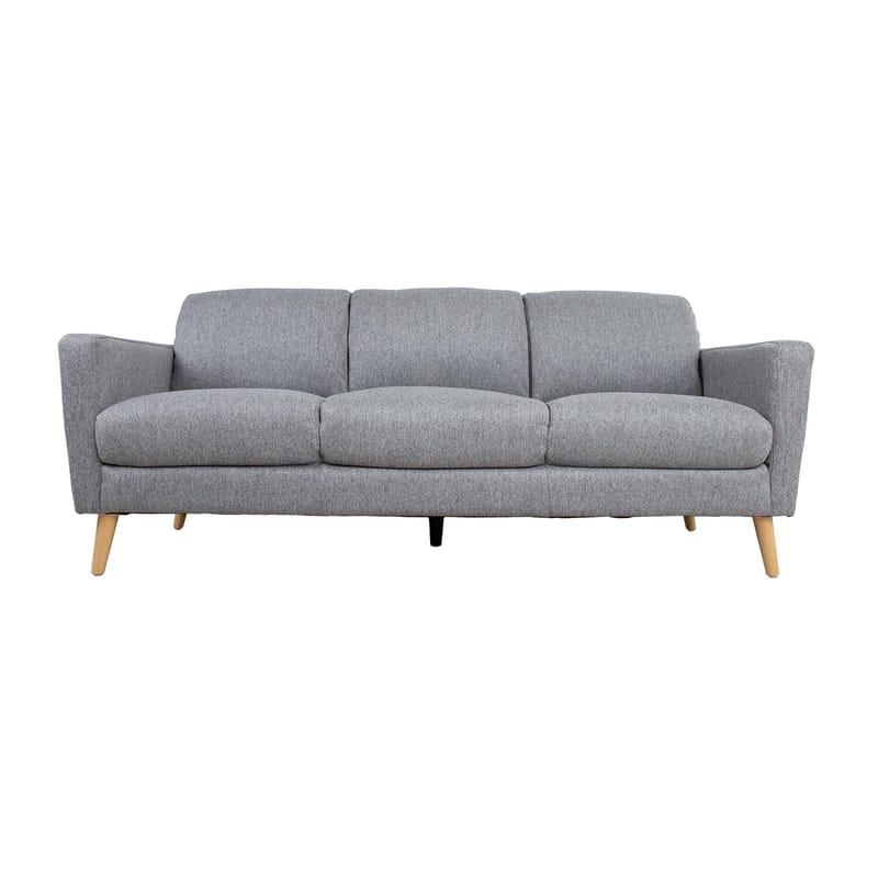 Sofa HOME4YOU Kaili 3-personers Grå - grå - Møbler - Sofaer - 3 personers sofa