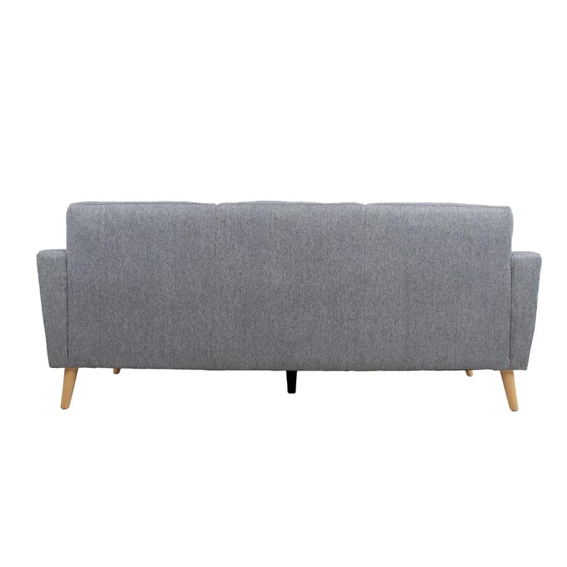 Sofa HOME4YOU Kaili 3-personers Grå - grå - Møbler - Sofaer - 3 personers sofa