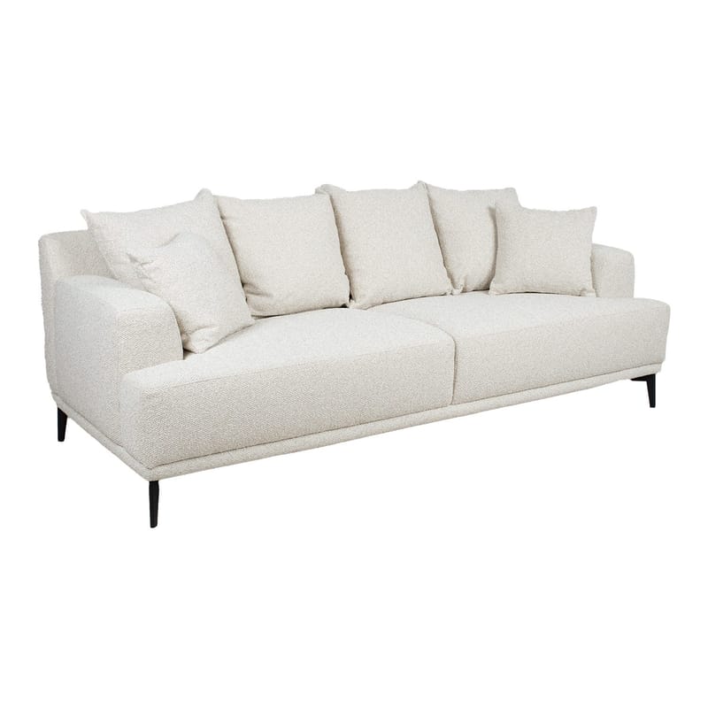 Sofa HOME4YOU Magnolia 3-personers lys beige - lys beige - Møbler - Sofaer - 3 personers sofa