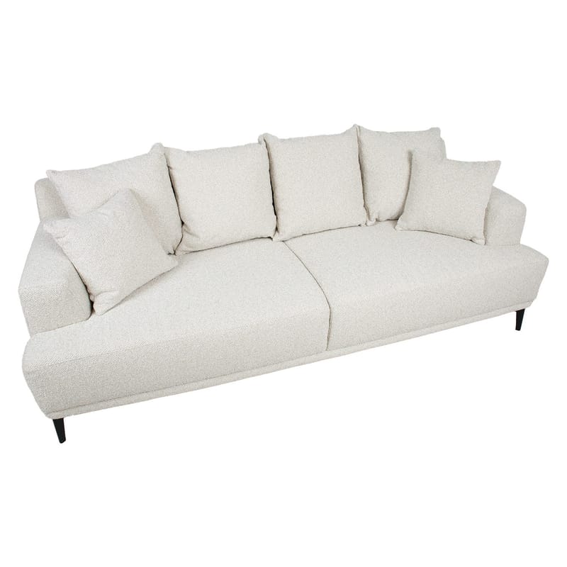 Sofa HOME4YOU Magnolia 3-personers lys beige - lys beige - Møbler - Sofaer - 3 personers sofa