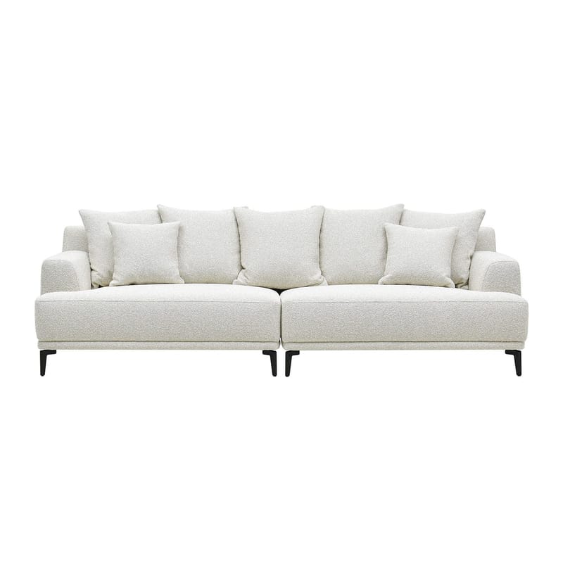 Sofa HOME4YOU Magnolia 4-personers Lys beige - Lys beige - Møbler - Sofaer - 4 personers sofa