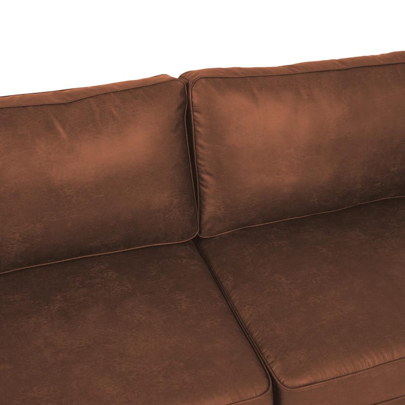 Sofa HOME4YOU Sofia 2-personers Brun - brun - Møbler - Sofaer - Lædersofaer