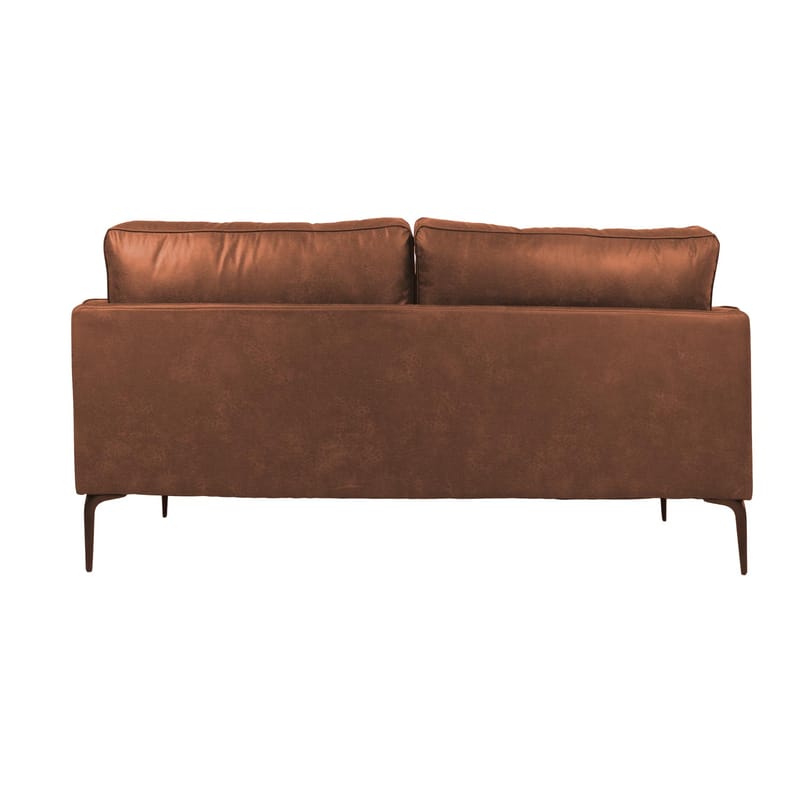 Sofa HOME4YOU Sofia 2-personers Brun - brun - Møbler - Sofaer - Lædersofaer
