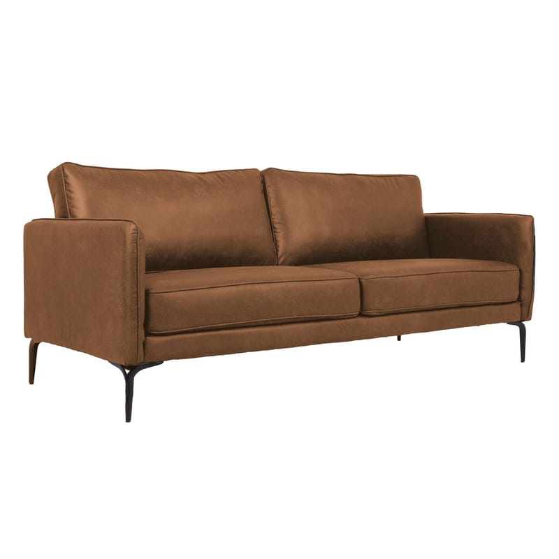 Sofa HOME4YOU Sofia 3-personers Brun, Brun
