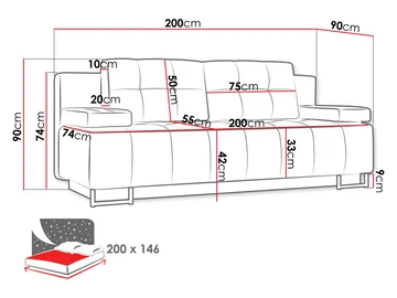 sofa Morena Lumo 40 - brun - Møbler - Sofaer - Sovesofaer