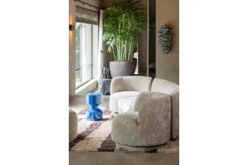 Sofa Sæt Combi-Popular med Skammel - Beige - Møbler - Sofaer - Velour sofaer