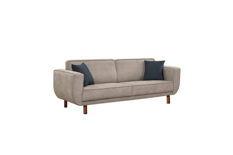 Sofa-seng sæt Sudarus Anden Valnød / Grå - Valnød / Grå - Møbler - Sofaer - Sofagrupper