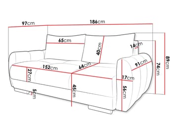 sofa Sofa LOGO 2 Lumo 65 - Møbler - Sofaer - 2 personers sofa