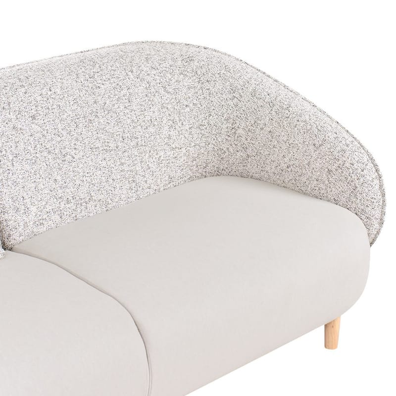 Sofa Umea - Beige, lyst træ - Møbler - Sofaer - 3 personers sofa