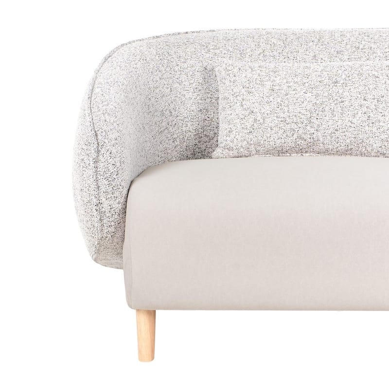 Sofa Umea - Beige, lyst træ - Møbler - Sofaer - 3 personers sofa