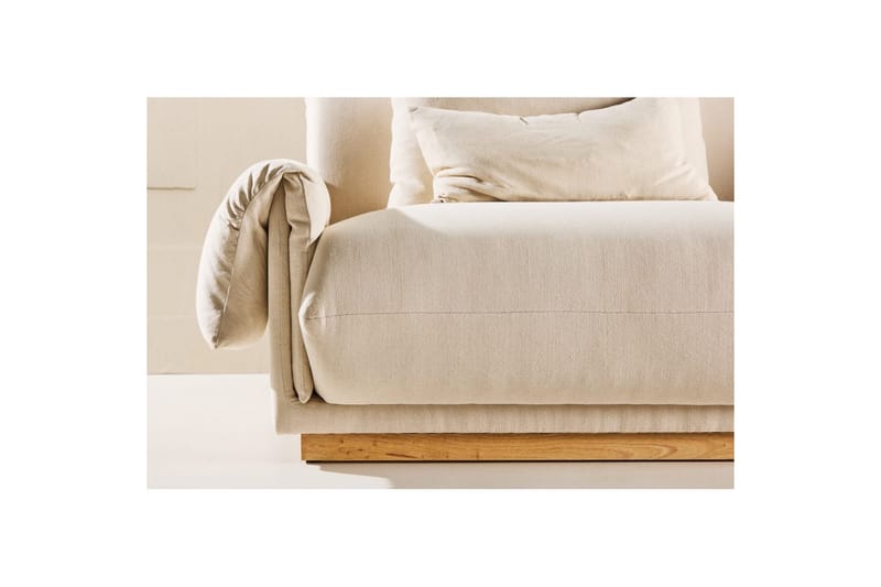 Sofa VIND 3-personers Mollösund 237x95x82 cm Beige - Møbler - Sofaer - 3 personers sofa