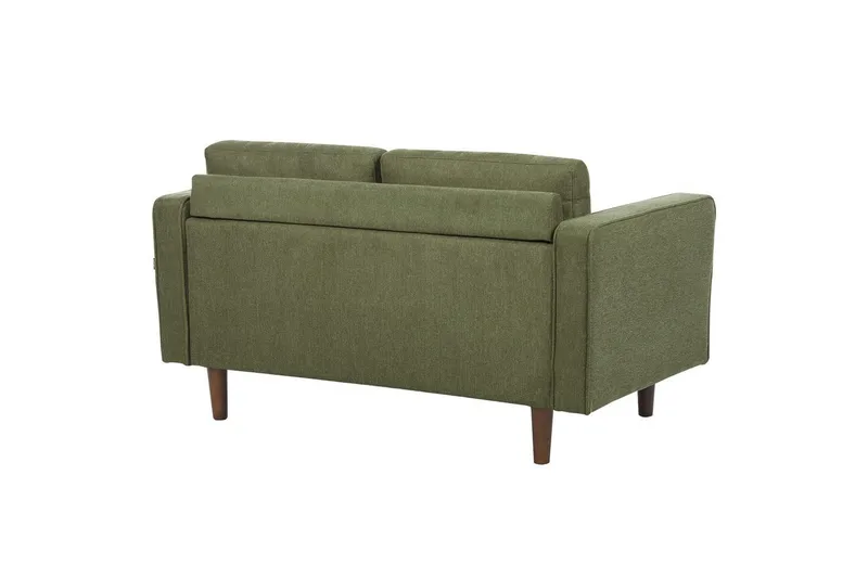 6-sits Soffgrupp Beliani Nurmo Beige/mörkt trä Green||Dark colored wood - Møbler - Sofaer - Sofagrupper