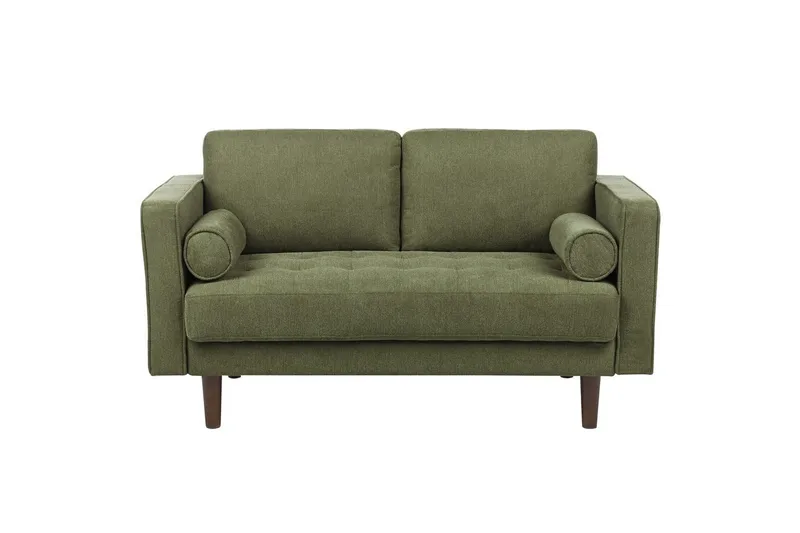 6-sits Soffgrupp Beliani Nurmo Beige/mörkt trä Green||Dark colored wood - Møbler - Sofaer - Sofagrupper