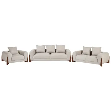 Sofagruppe 6-personers Vinliden - Taupe - Møbler - Sofaer - Sofagrupper