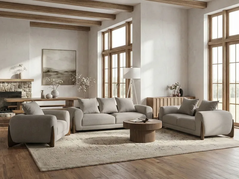 Sofagruppe 6-personers Vinliden - Taupe - Møbler - Sofaer - Sofagrupper