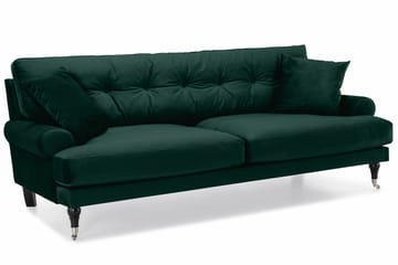 Andrew 3-personers Fløjlssofa - Grøn - Møbler - Sofaer - Sofagrupper - Howard sofagruppe