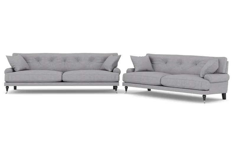 Andrew 3-personers Stofsofa, Grå