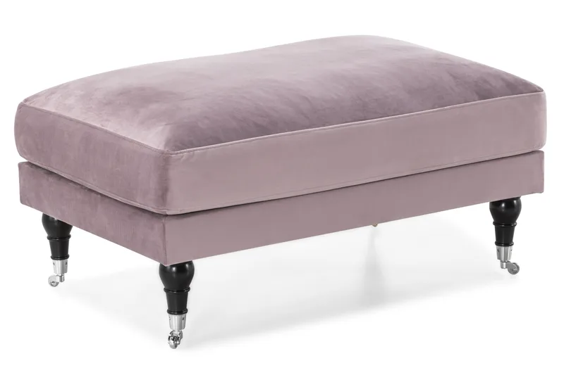 Andrew Sofagruppe 2-personers Sofa + Lænestol + Fodskammel i Fløjl - Lilla - Møbler - Sofaer - Sofagrupper - Howard sofagruppe