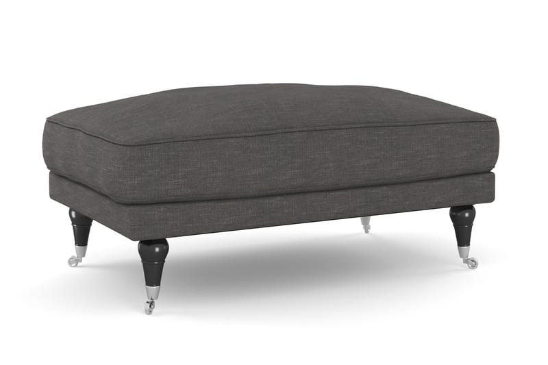 Andrew Sofagruppe 2-personers Sofa + Lænestol + Fodskammel i Stof - Mørkegrå - Møbler - Sofaer - Sofagrupper - Howard sofagruppe