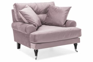 Andrew Sofagruppe 2-personers Sofa + Lænestol + Fodskammel i Fløjl - Lilla - Møbler - Sofaer - Sofagrupper - Howard sofagruppe