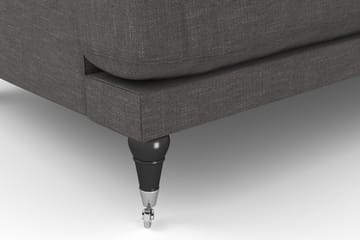 Andrew Sofagruppe 2-personers Sofa + Lænestol + Fodskammel i Stof - Mørkegrå - Møbler - Sofaer - Sofagrupper - Howard sofagruppe