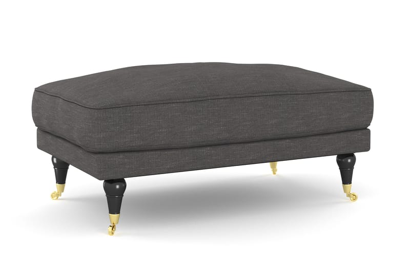 Andrew Sofagruppe 3-personers Sofa + Lænestol + Fodskammel i Stof - Mørkegrå - Møbler - Sofaer - Sofagrupper - Howard sofagruppe