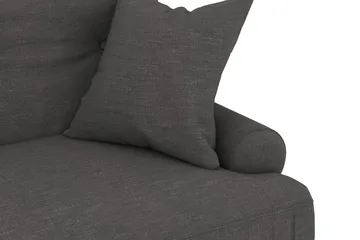 Andrew Sofagruppe 3-personers Sofa + Lænestol + Fodskammel i Stof - Mørkegrå - Møbler - Sofaer - Sofagrupper - Howard sofagruppe