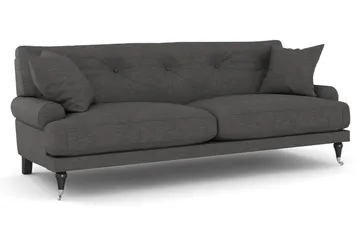 Andrew Sofagruppe 3-personers + 2-personers Sofa + Lænestol + Fodskammel i Stof - Mørkegrå - Møbler - Sofaer - Sofagrupper - Howard sofagruppe