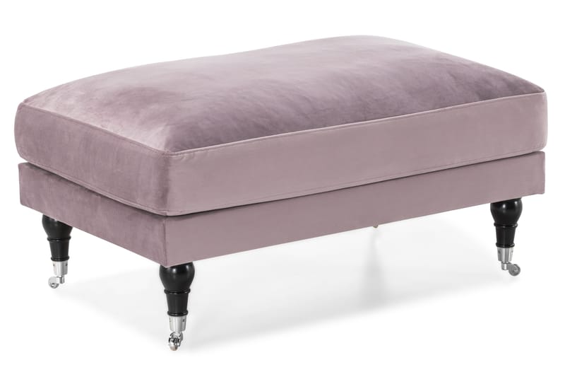 Andrew Sofagruppe 3-personers Sofa + Lænestol + Fodskammel i Fløjl - Lilla - Møbler - Sofaer - Sofagrupper - Howard sofagruppe