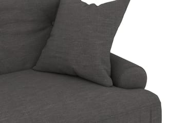 Andrew Sofagruppe 3-personers Sofa + Lænestol + Fodskammel i Stof - Mørkegrå - Møbler - Sofaer - Sofagrupper - Howard sofagruppe