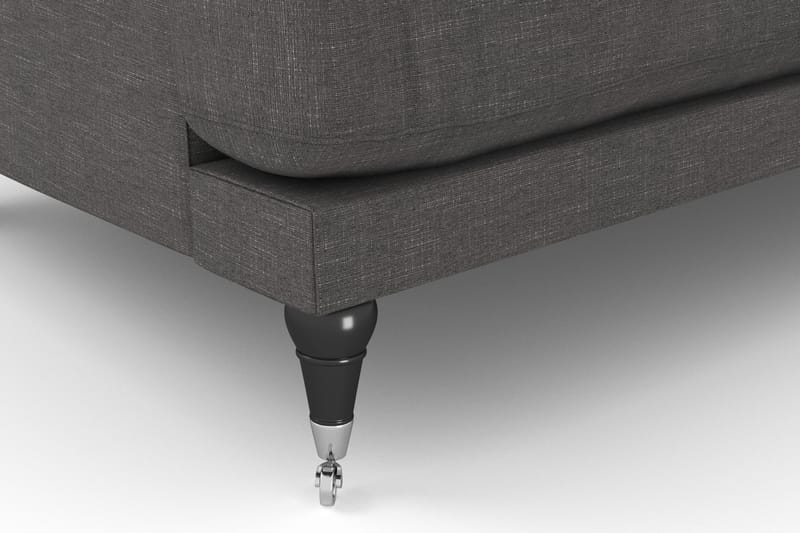 Andrew Sofagruppe 3-personers Sofa + Lænestol + Fodskammel i Stof - Mørkegrå - Møbler - Sofaer - Sofagrupper - Howard sofagruppe