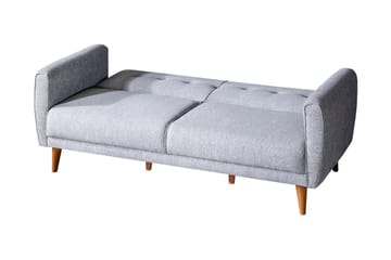 Arianda 3-personers Knapsyet Sofagruppe med Sovefunktion i Stof - Grå - Møbler - Sofaer - Sofagrupper
