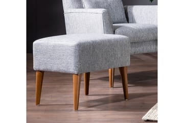 Arianda 3-personers Knapsyet Sofagruppe med Sovefunktion i Stof - Grå - Møbler - Sofaer - Sofagrupper