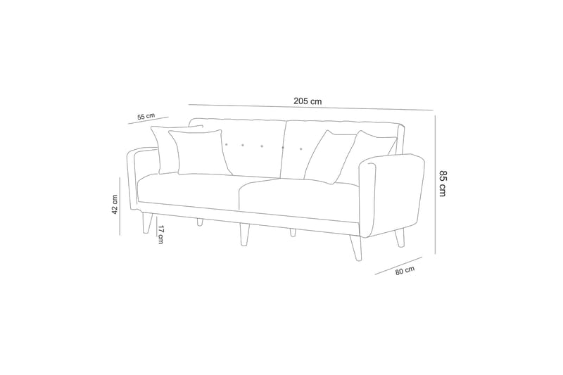 Arianda Sofagruppe - Cream - Møbler - Sofaer - Sofagrupper