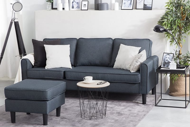 Avesta Sofa 2-4 sæde med fodskammel - Grå - Møbler - Sofaer - Sofagrupper
