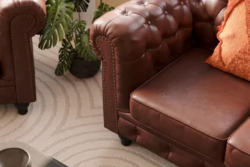 Chesterfield Lyx Sofagruppe 3-pers + 2-pers - Brun - Møbler - Sofaer - Sofagrupper - Chesterfield sofagruppe