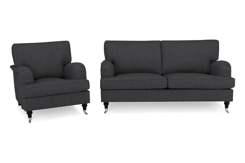 Howard Classic Sofagruppe 3-pers+Lænestol, Antracit
