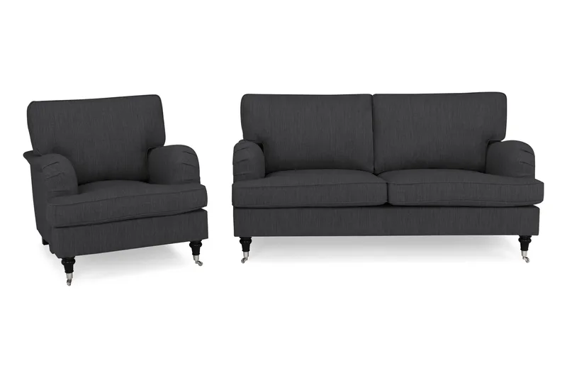 Howard Classic Sofagruppe 3-pers+Lænestol, Antracit