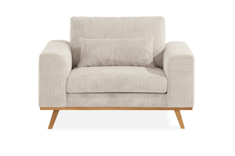 Copenhagen Sofagruppe 3-personers + 2-personers Sofa + Lænestol i Manchester - Beige - Møbler - Sofaer - Sofagrupper