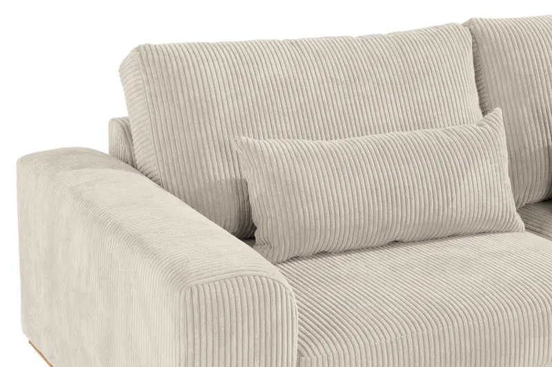 Copenhagen Sofagruppe 3-personers + 2-personers Sofa + Lænestol + Fodskammel i Manchester - Beige - Møbler - Sofaer - Sofagrupper